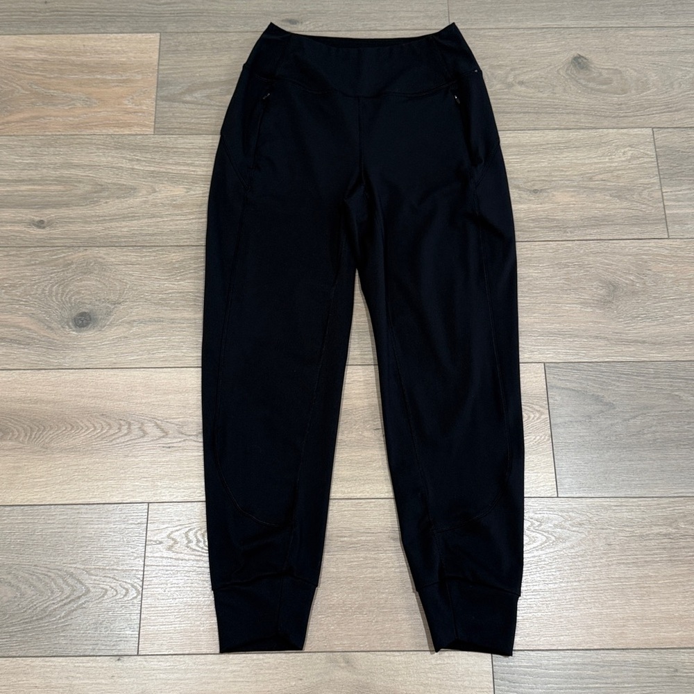 SPYDER‎ ACTIVE Black High Rise Zipper Pocket Jogger Pants Workout Gym Size Small